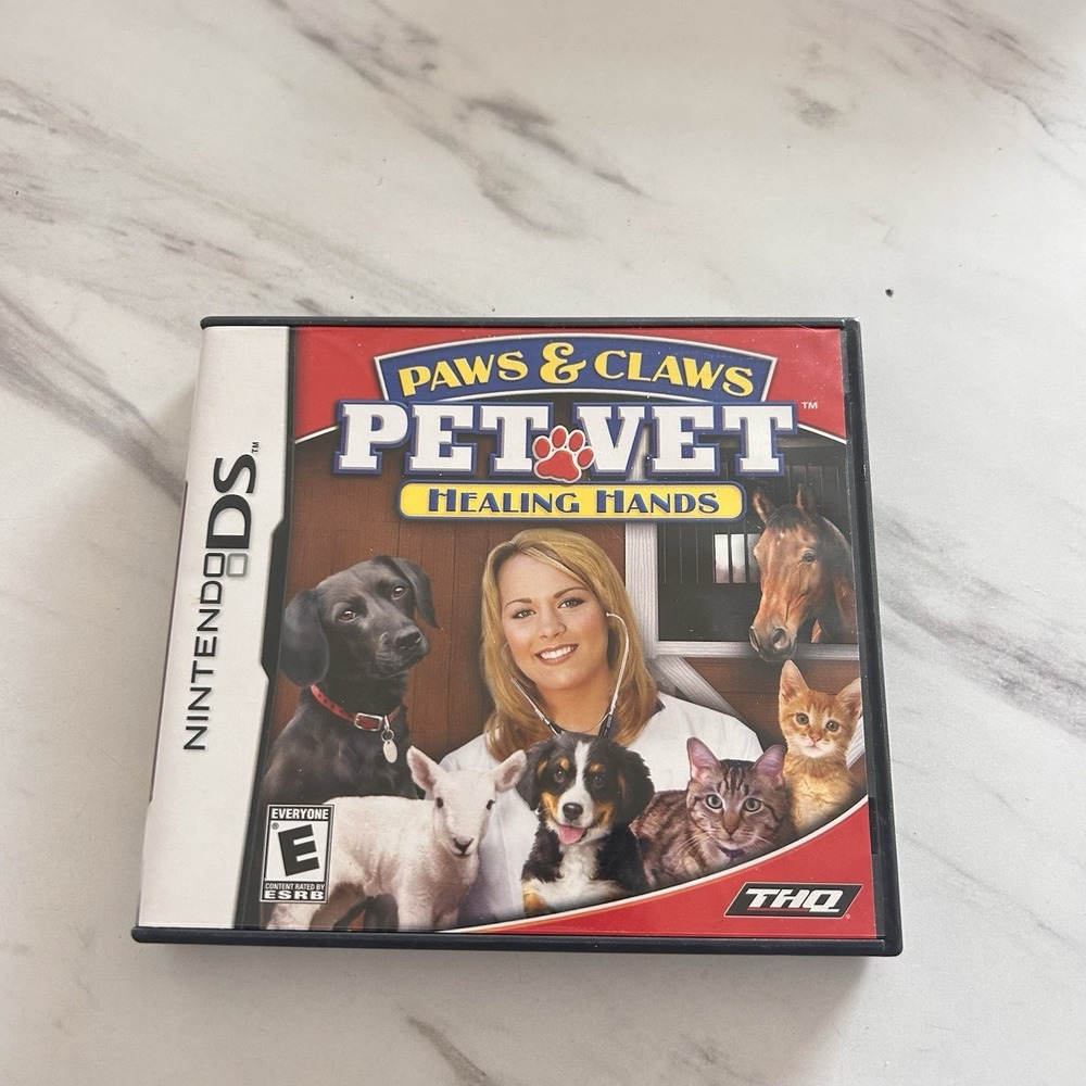 Nintendo DS Paws and Claws Pet Vet: Healing Hands Everyone THQ 2007 UU